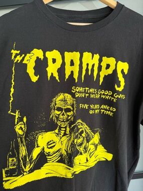 The Cramps Yellow Graphic Band Tee - Black